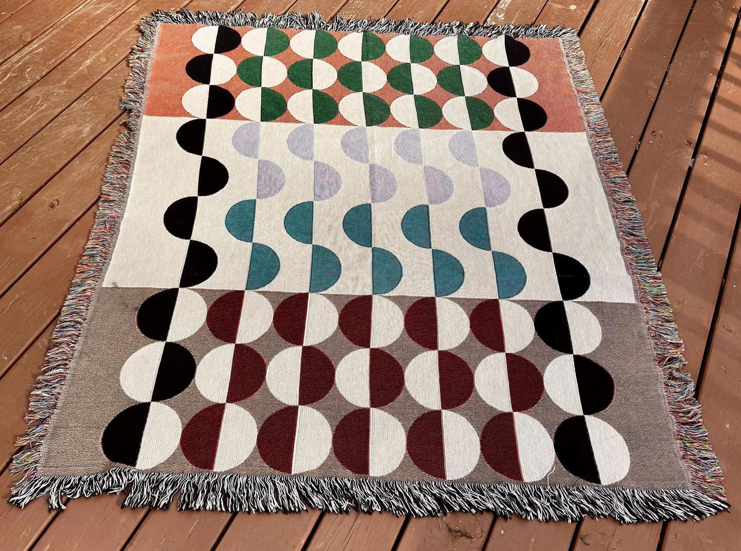 Desbundar Woven Throw Blanket