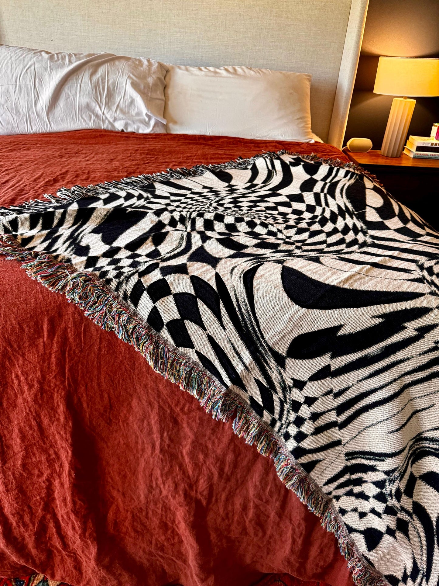 Visual Trip Woven Throw Blanket