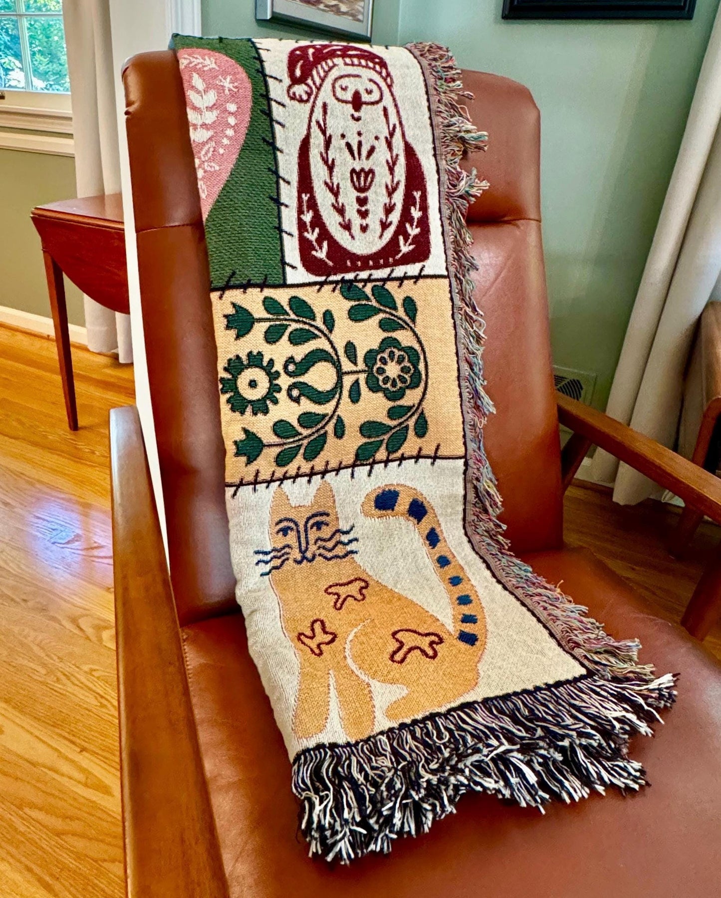 Patchwood Woven Throw Blanket