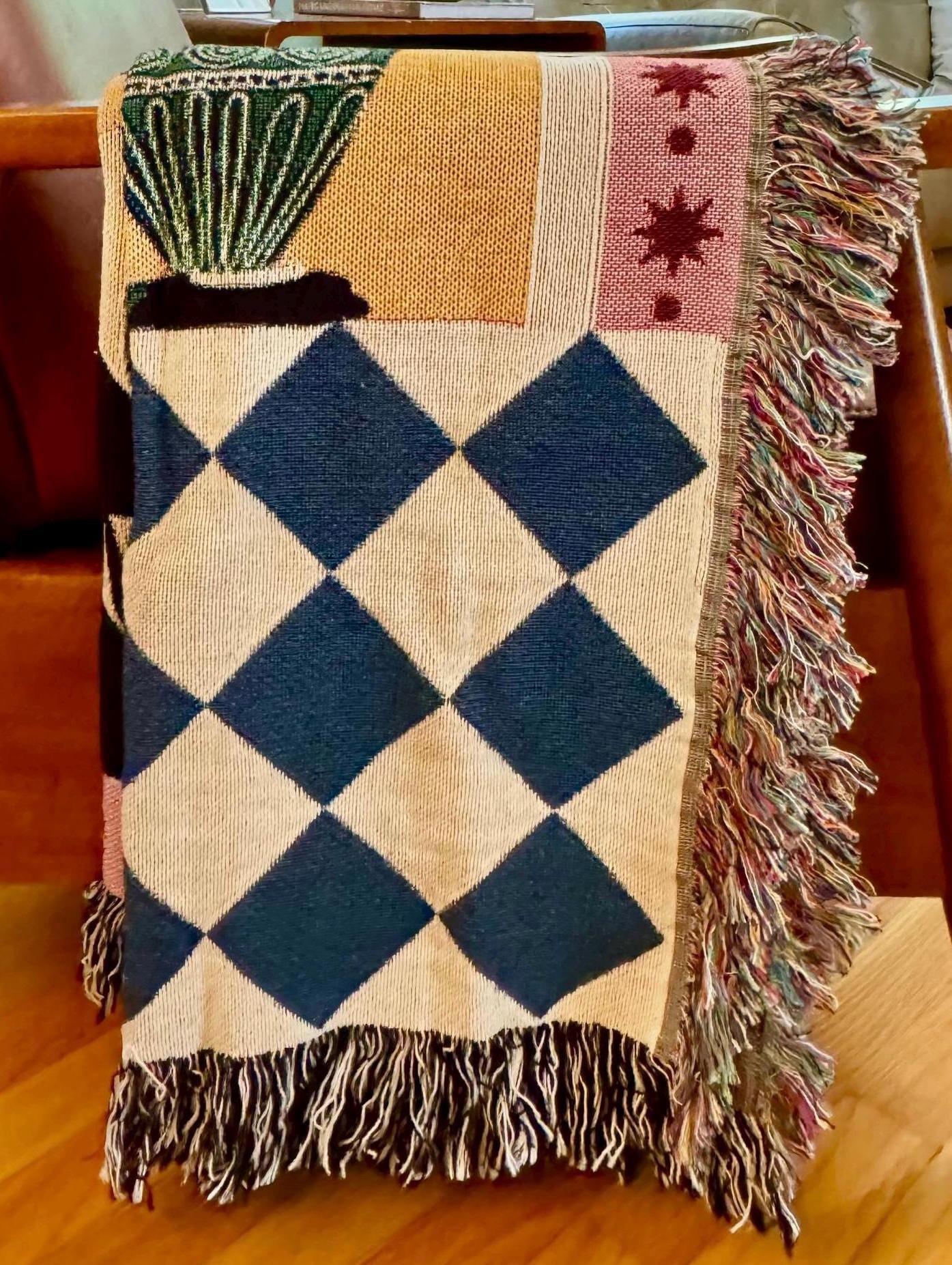 Palm Royale Woven Throw Blanket