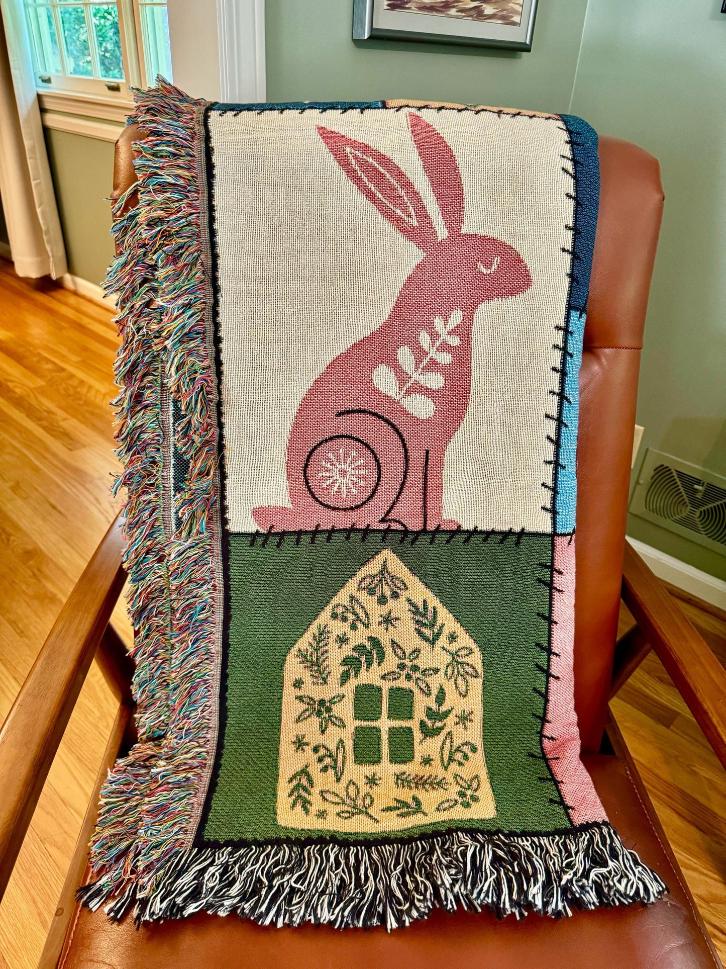 Patchwood Woven Throw Blanket