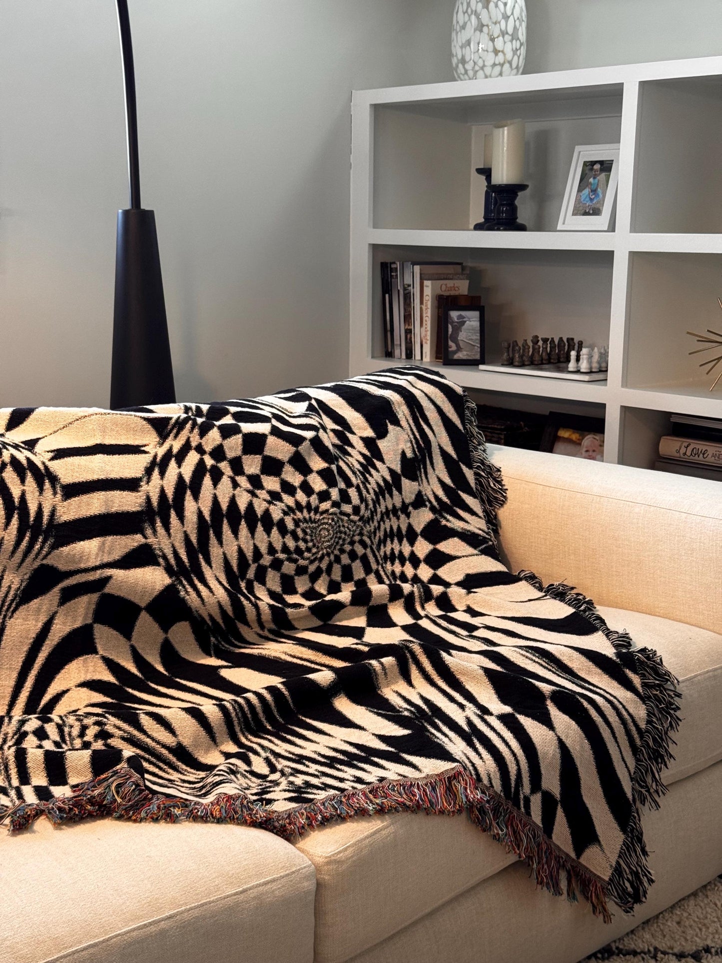Visual Trip Woven Throw Blanket