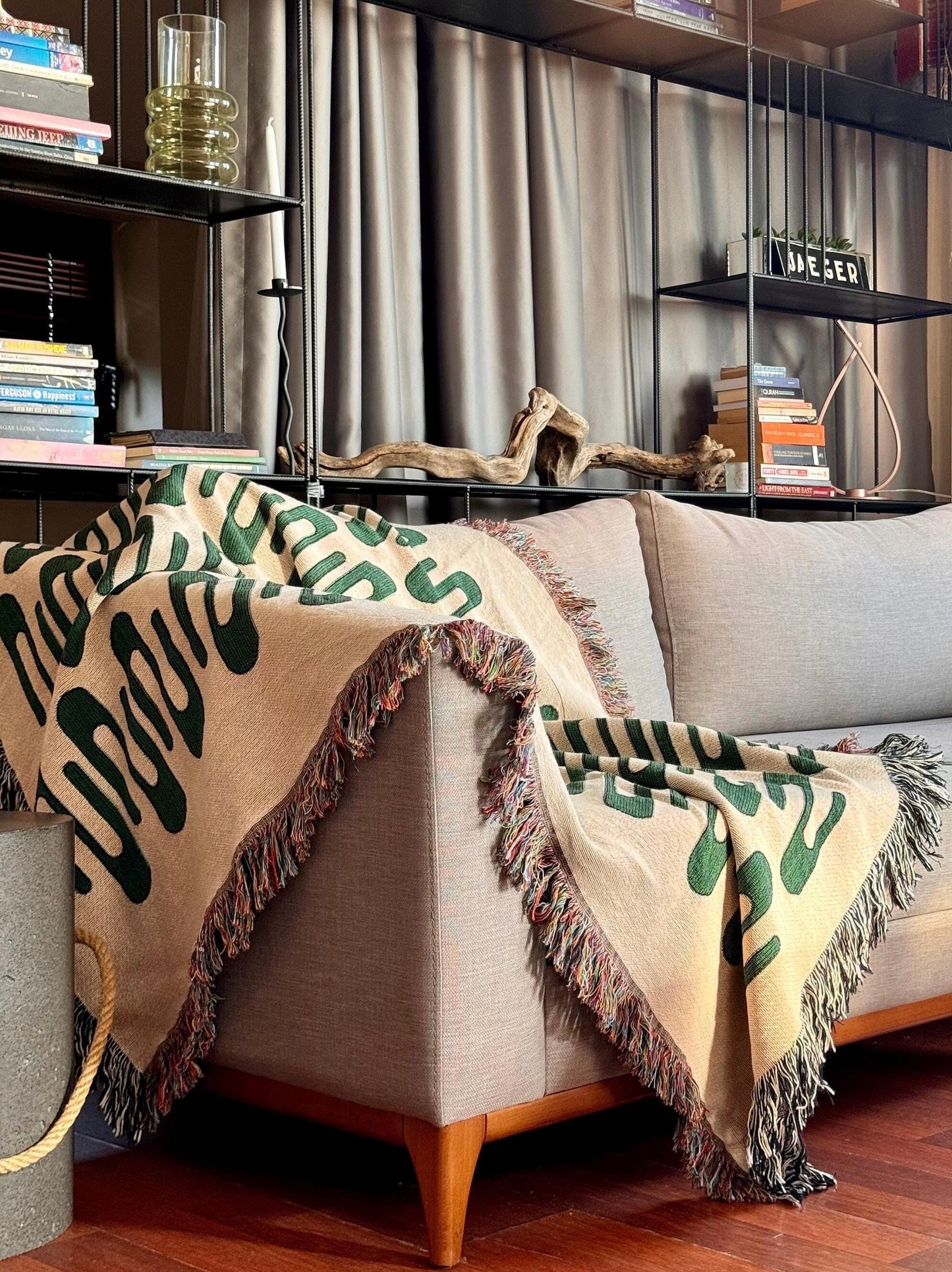 Right Signal Woven Throw Blanket
