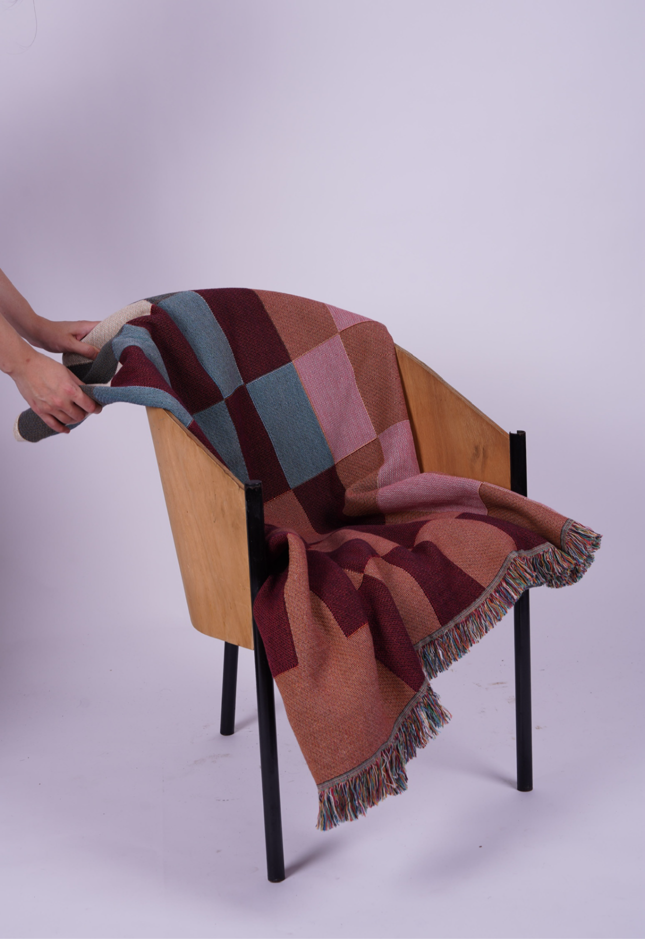 Retro Rhythm Woven Throw Blanket