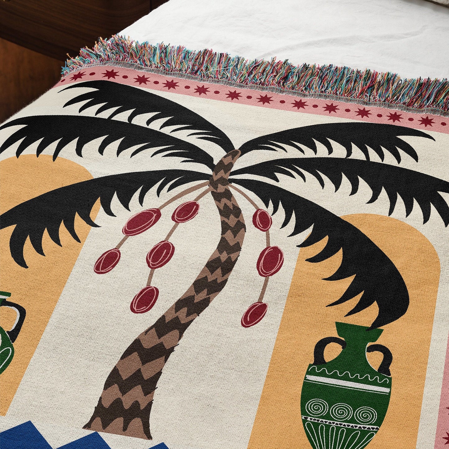 Palm Royale Woven Throw Blanket
