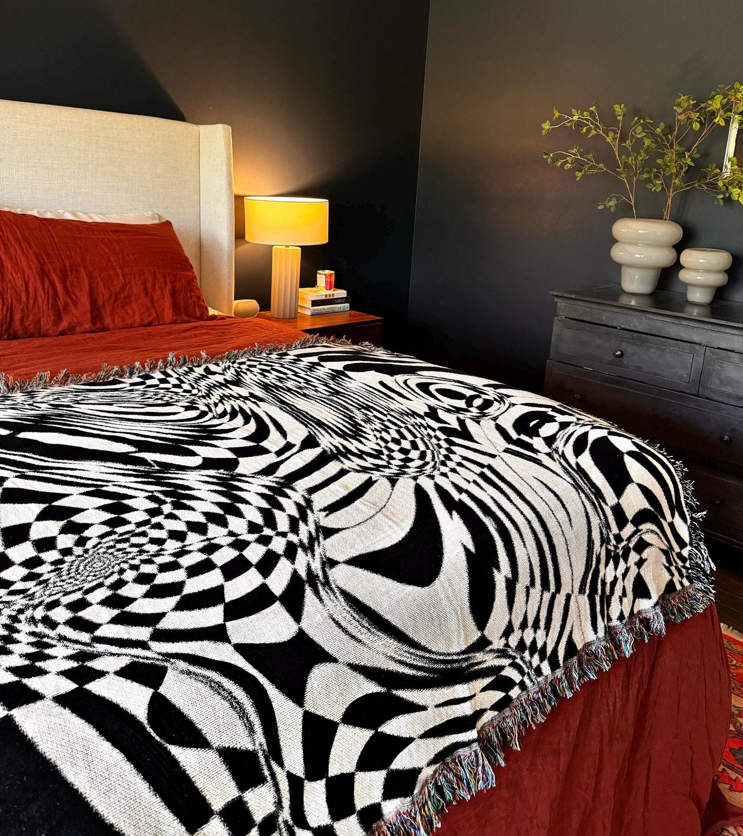 Visual Trip Woven Throw Blanket