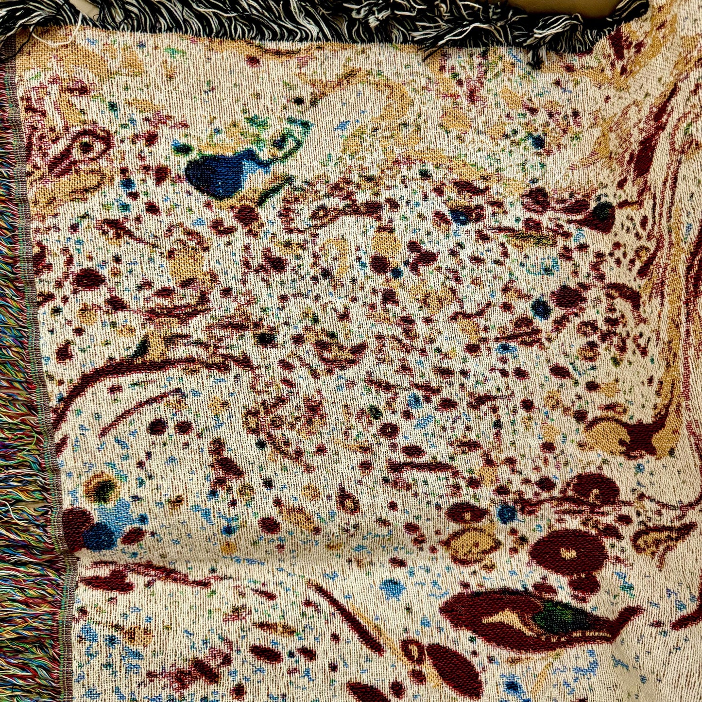 Paint Stain Woven Throw Blanket