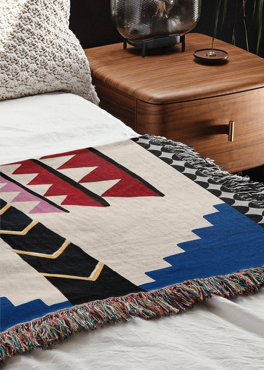 Palms & Stars Woven Throw Blanket