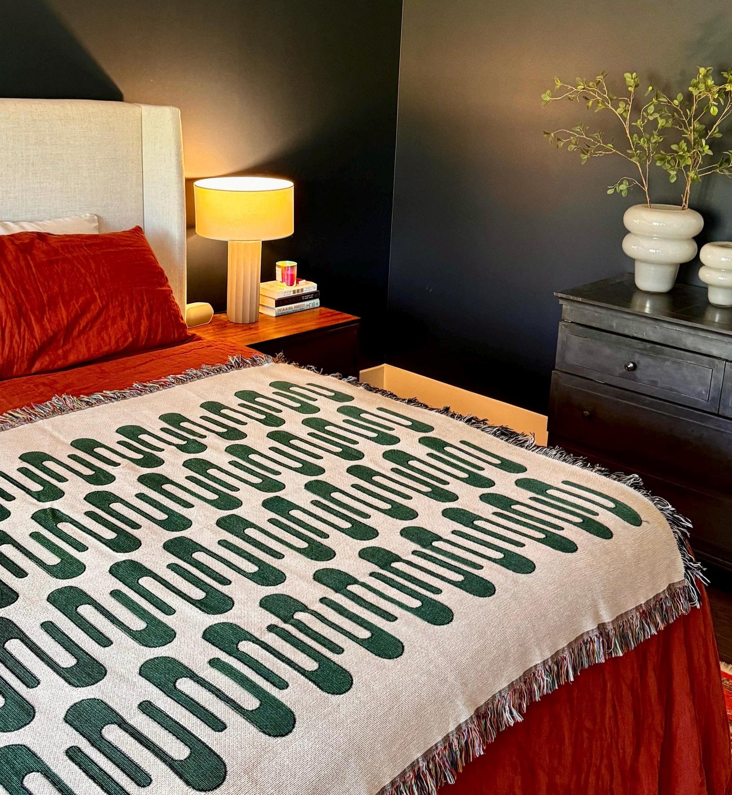 Right Signal Woven Throw Blanket