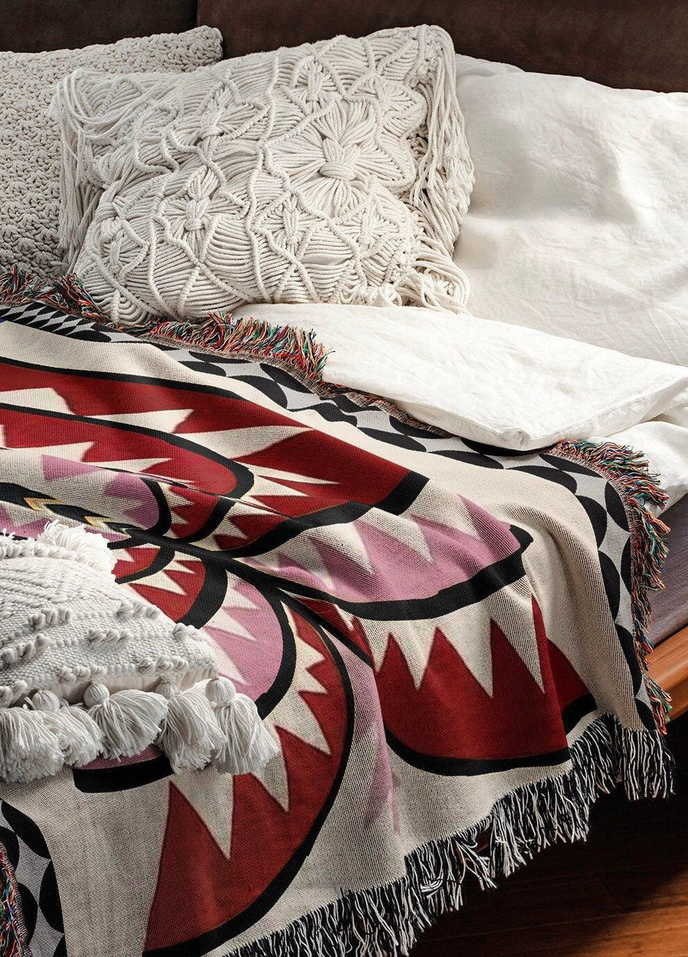 Palms & Stars Woven Throw Blanket