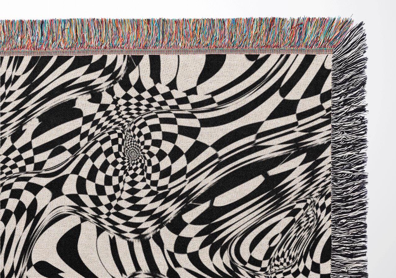 Visual Trip Woven Throw Blanket