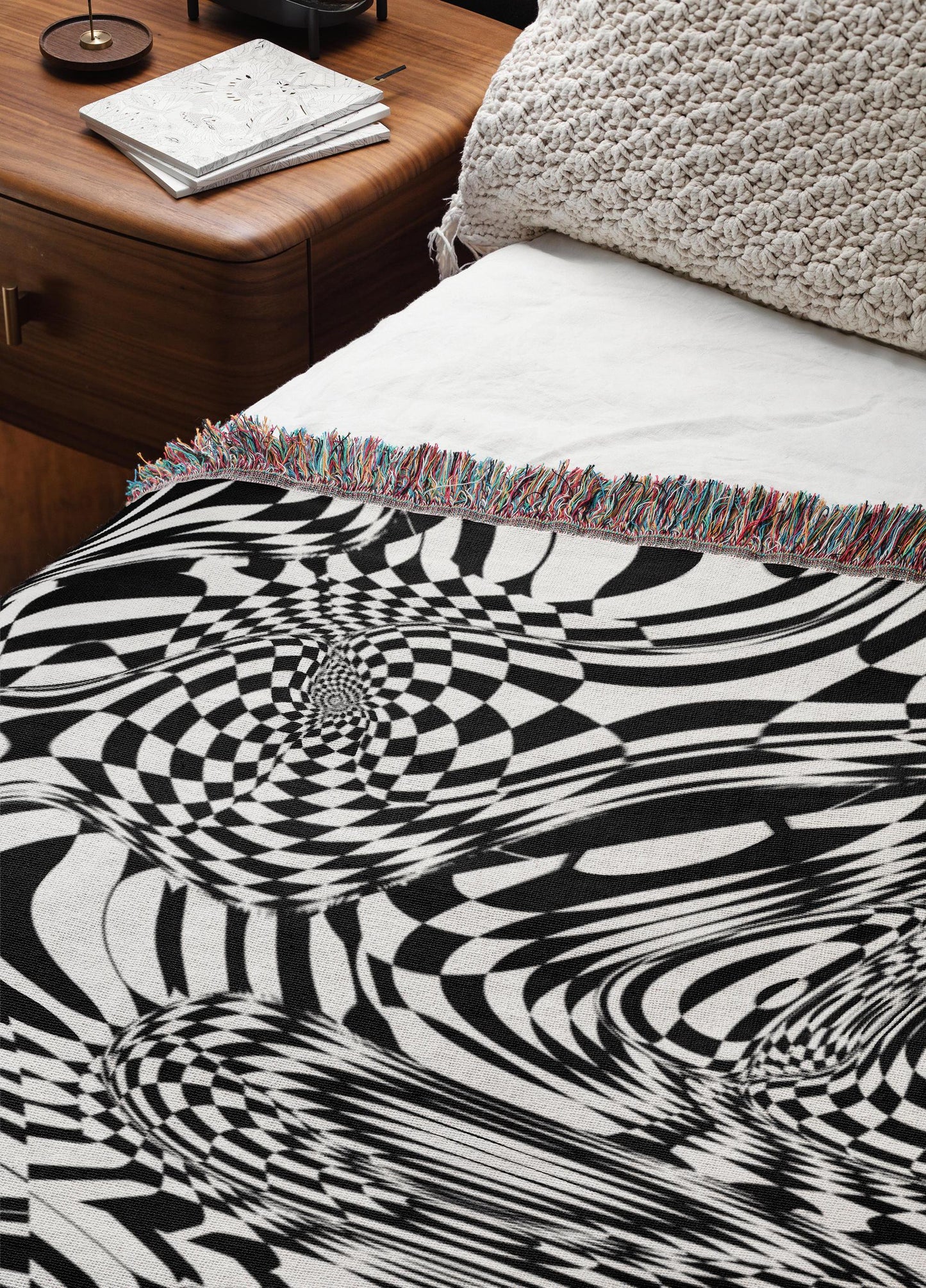 Visual Trip Woven Throw Blanket