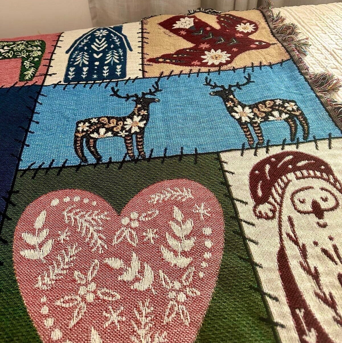 Patchwood Woven Throw Blanket