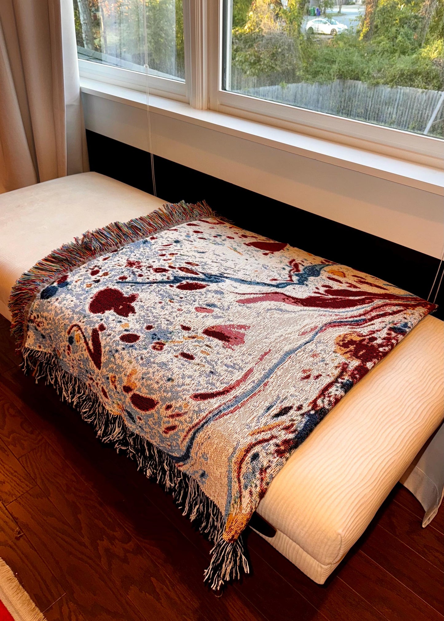 Paint Stain Woven Throw Blanket