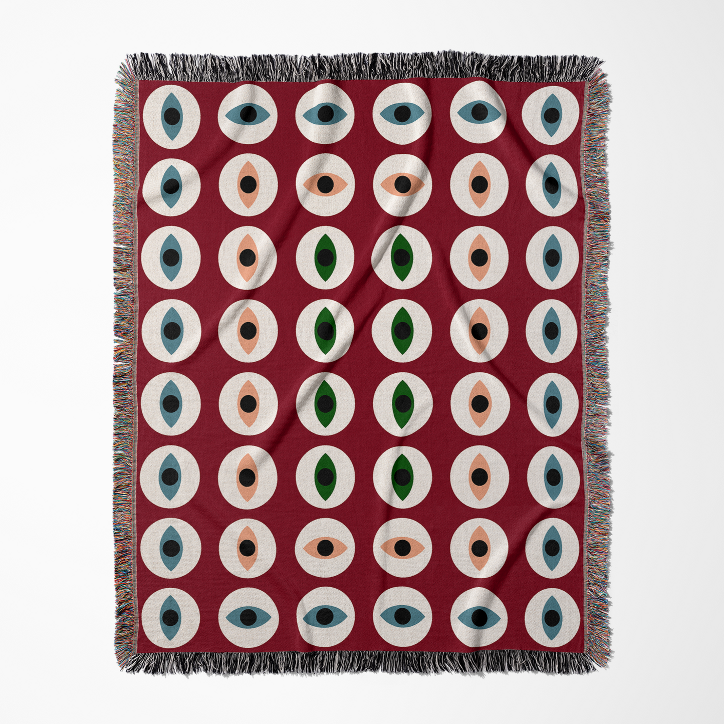 All Eyes On Me Woven Throw Blanket