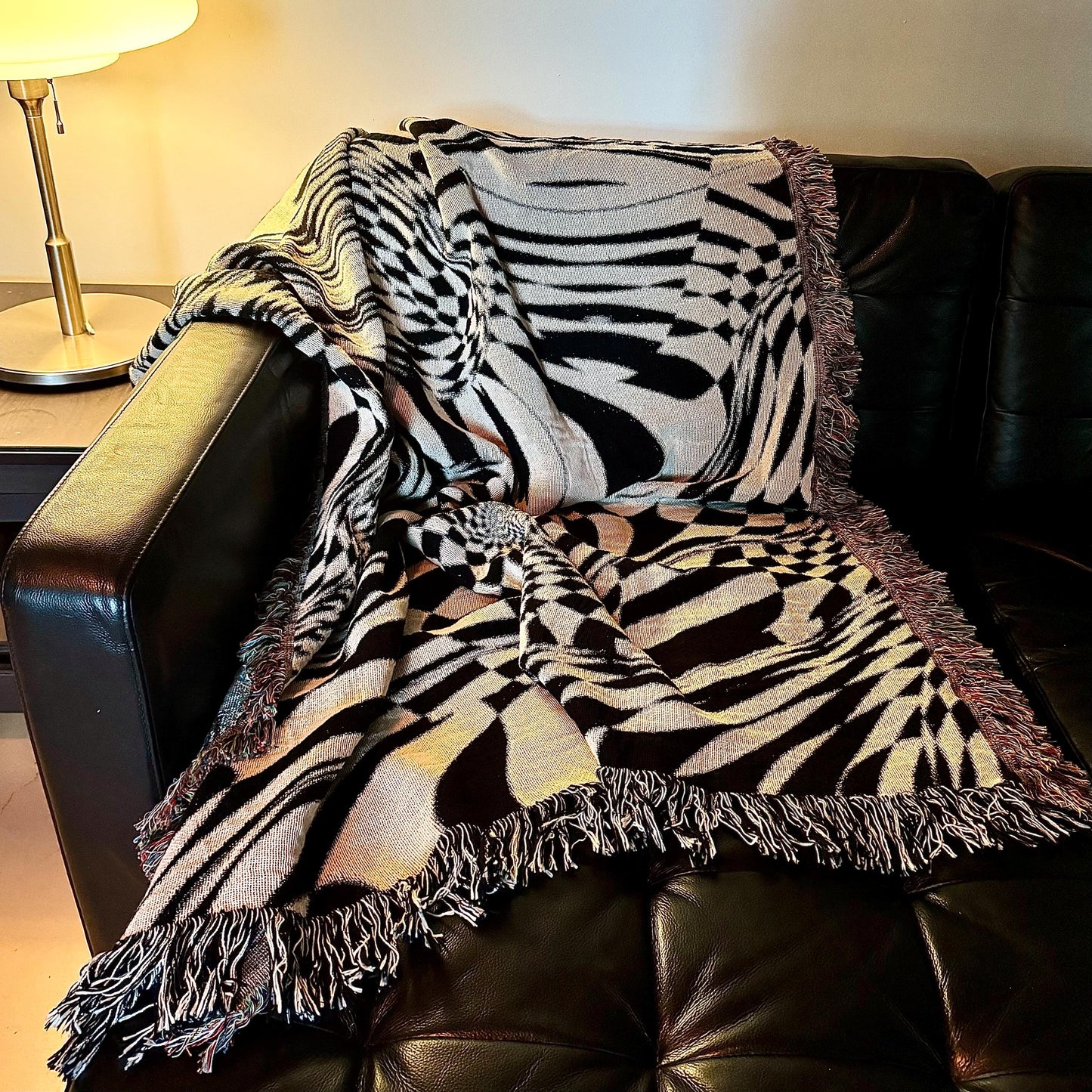 Visual Trip Woven Throw Blanket