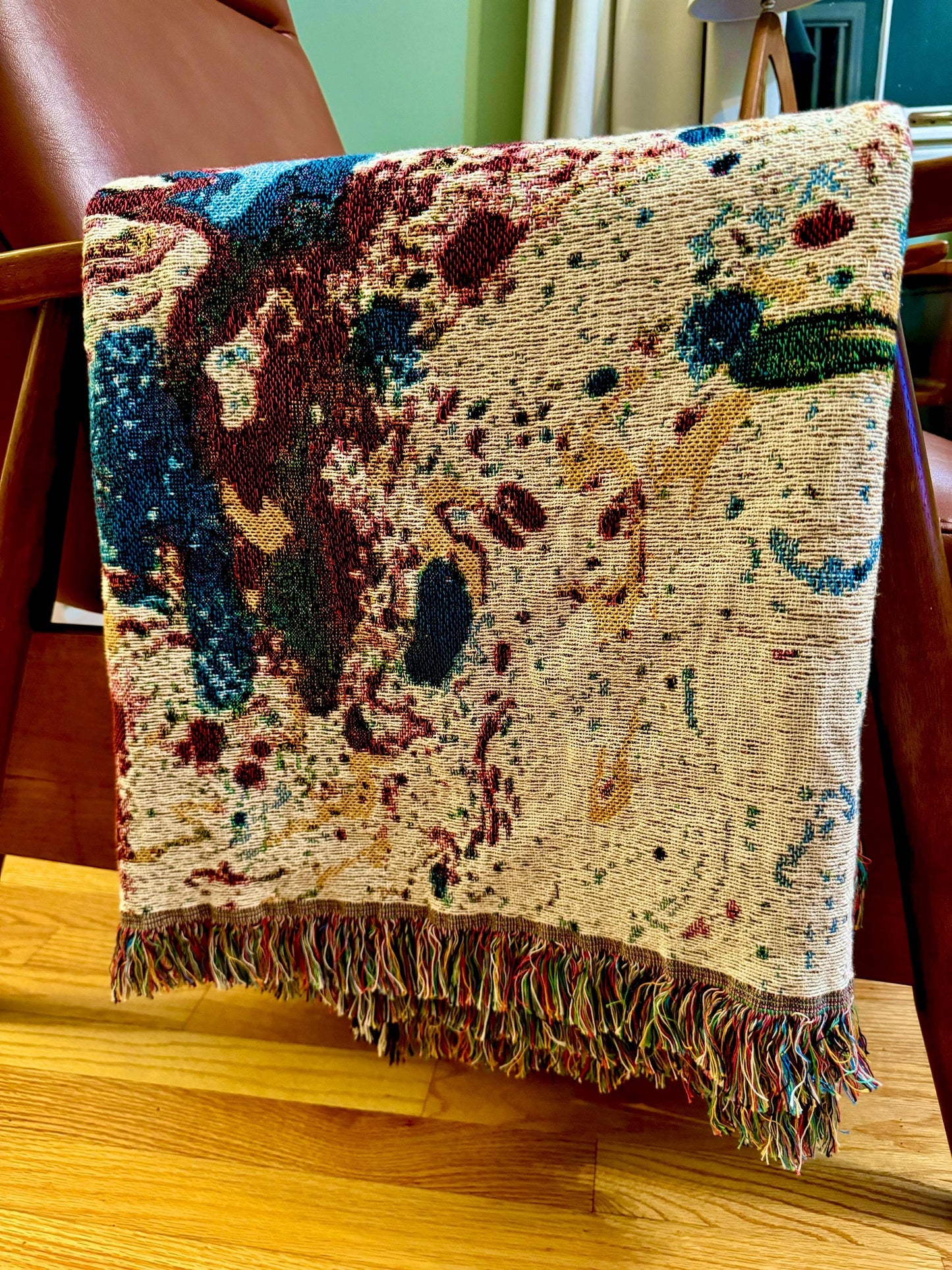 Paint Stain Woven Throw Blanket