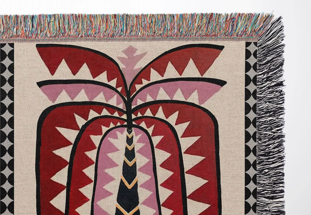 Palms & Stars Woven Throw Blanket
