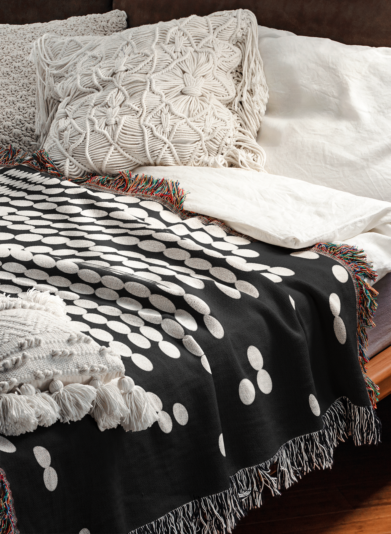 Pearls Woven Throw Blanket