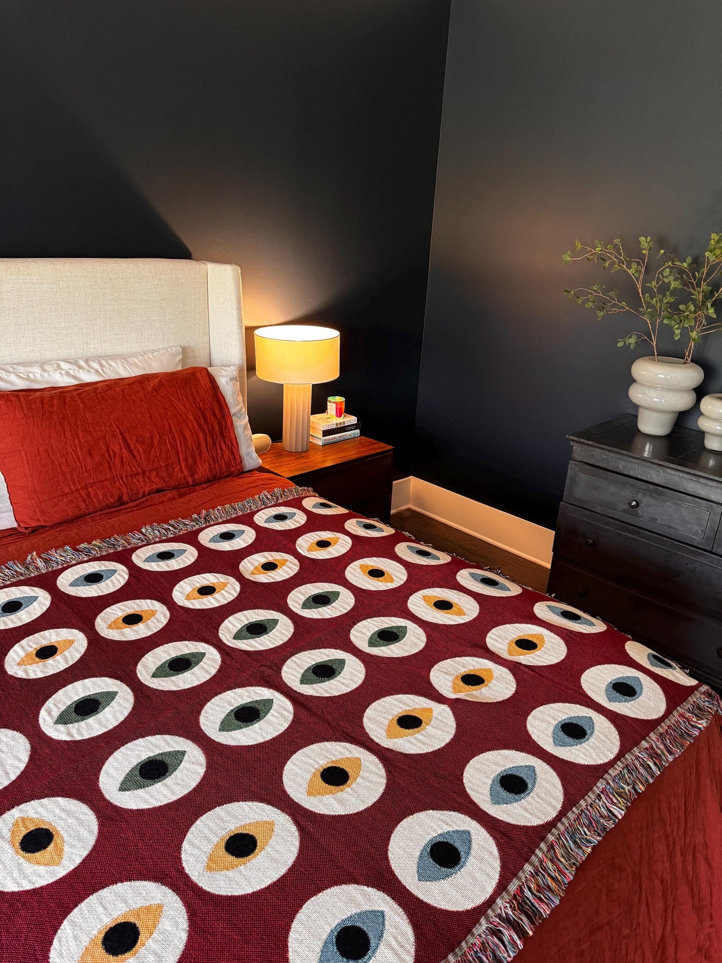All Eyes On Me Woven Throw Blanket
