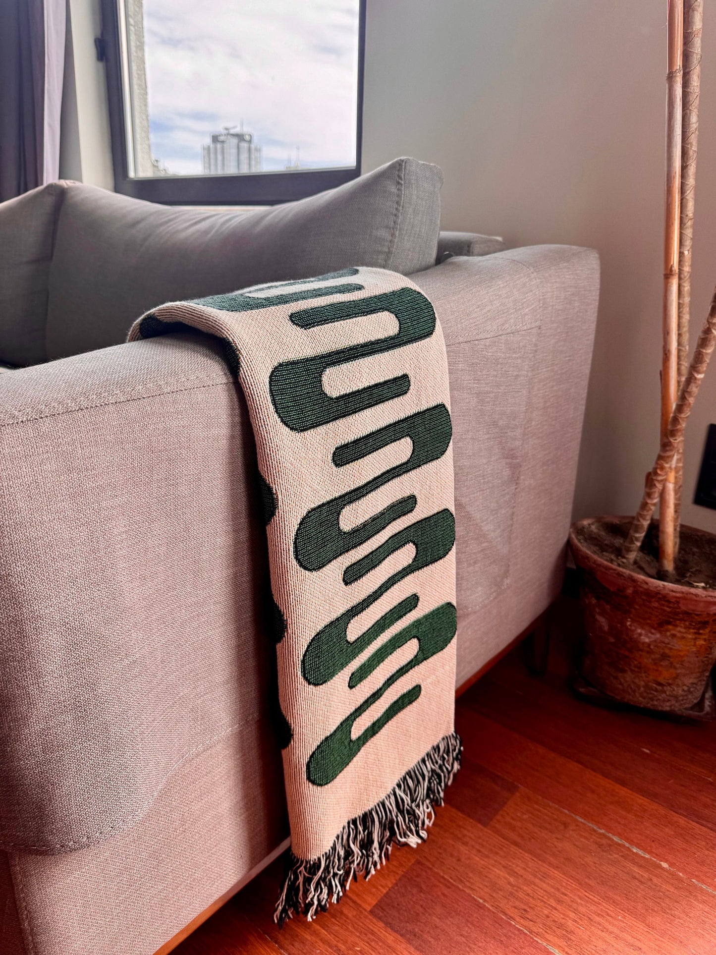 Right Signal Woven Throw Blanket