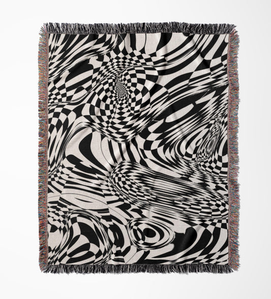Visual Trip Woven Throw Blanket