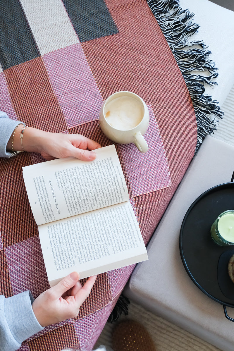 Retro Rhythm Woven Throw Blanket