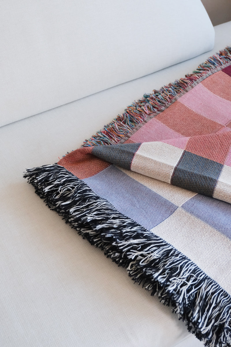 Retro Rhythm Woven Throw Blanket