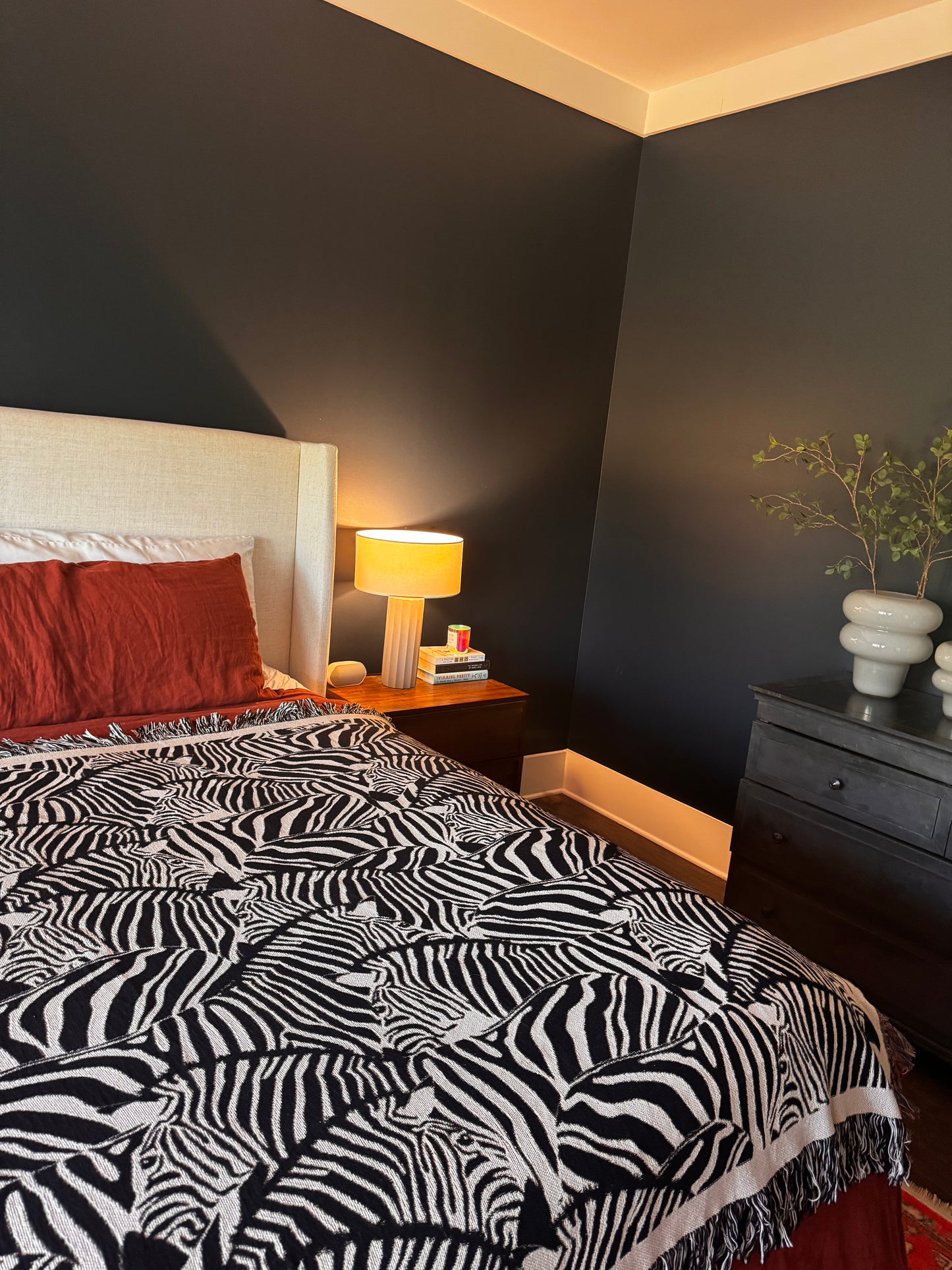 Zebra Woven Throw Blanket