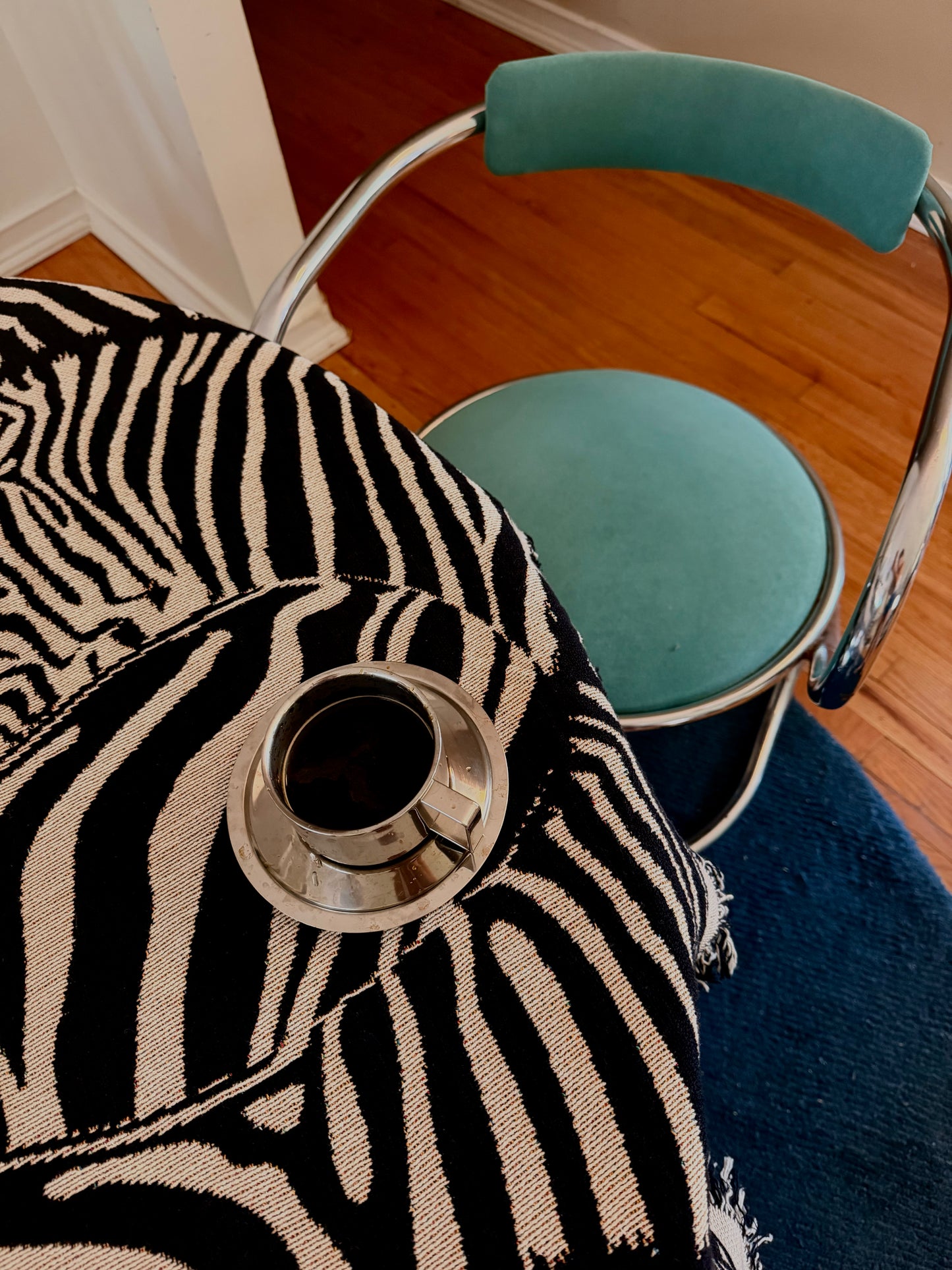 Zebra Woven Throw Blanket
