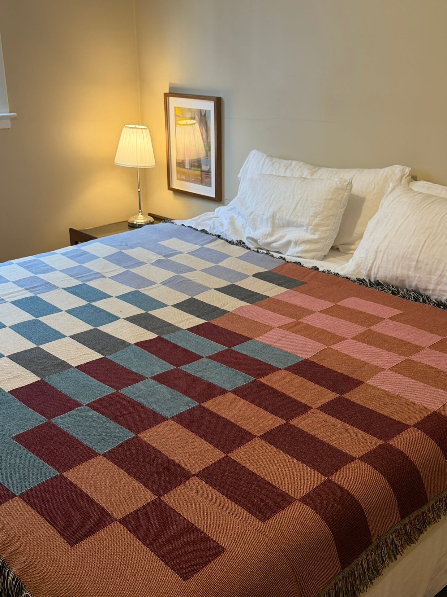 Retro Rhythm Woven Throw Blanket