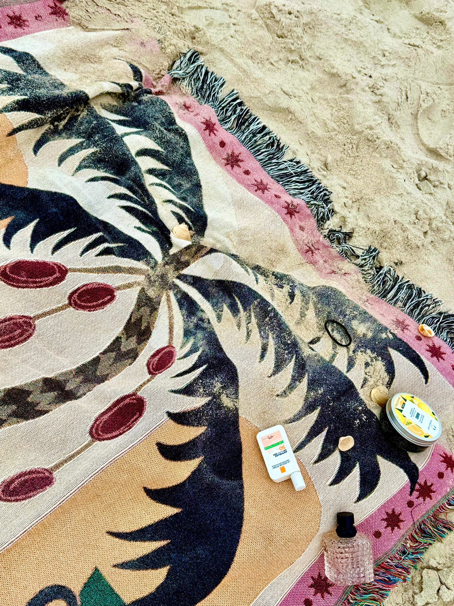 Palm Royale Woven Throw Blanket