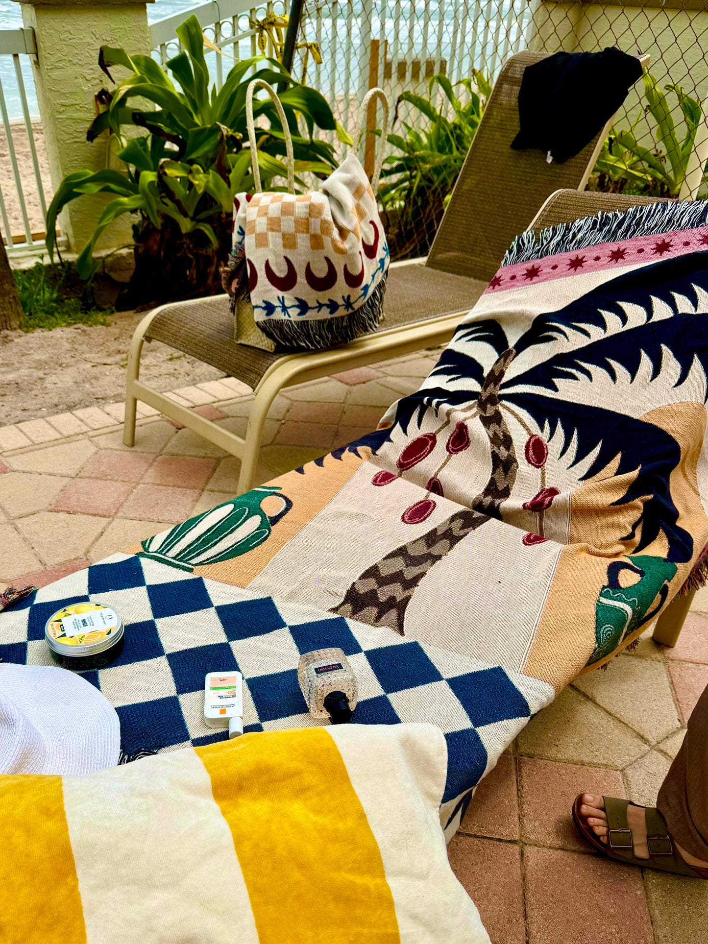 Palm Royale Woven Throw Blanket
