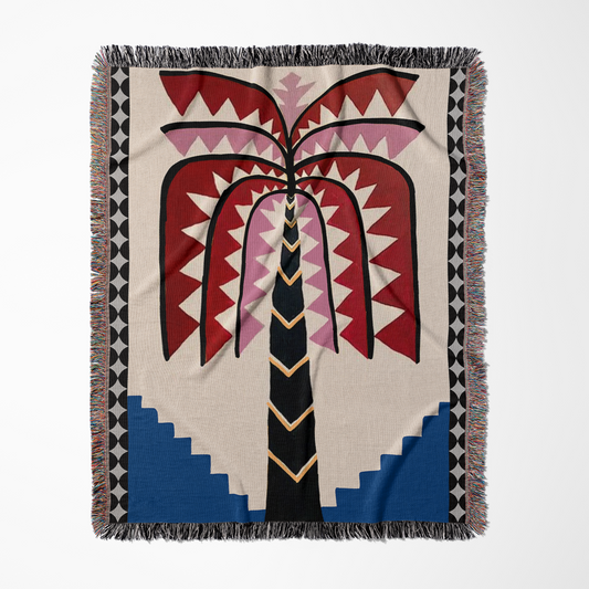Palms & Stars Woven Throw Blanket