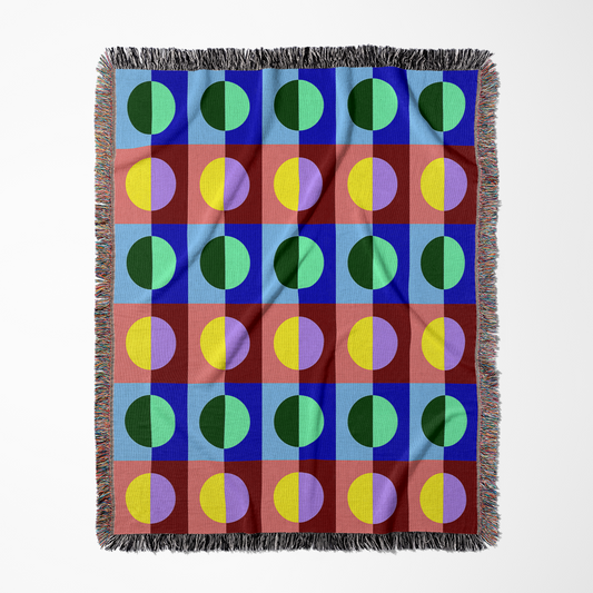 Summer Disco Woven Throw Blanket